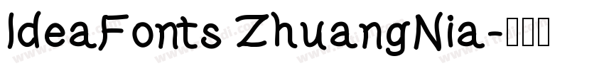 IdeaFonts ZhuangNia字体转换
